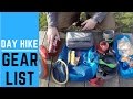 Backpacking Gear List for All Day Hike