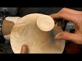 woodturning silver maple trumpet shape