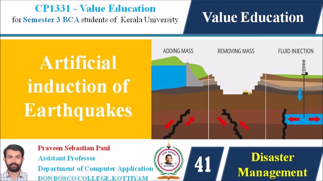 VALUE EDUCATION – LECTURE 41 – ARTIFICIAL INDUCTION OF EARTHQUAKE - BCA ...