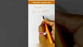 How to simplify square root questions like this | Square root | #simplification #squareroot #square