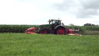 Poettinger V10 demonstration with new fendt 922 in Iowa III