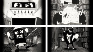 ALL BOSS FIGHTS Bendy in Nightmare Run Gameplay And Walkthrough