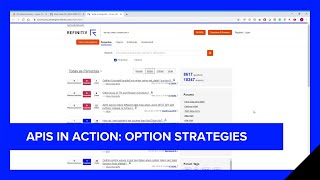 APIs in Action: Option Strategies