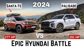 NEW Santa Fe vs. Palisade: Who Reigns Supreme in Hyundai's 2024 SUV Face-Off? | Which Ride?