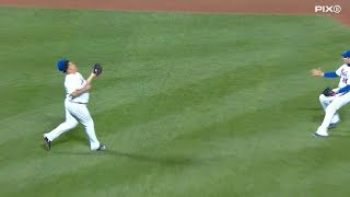 Colon makes circus catch, loses his hat