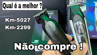 COMPARANDO 2 MÁQUINAS KEMEI - KM5027 E KM2299 QUAL É A MELHOR ENTRE 200 REAIS