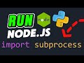 Run a Node.js App from Python — And Send It a Message! 🧠⚡