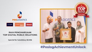 #AchievmentUnlock PT Pos Logistik Indonesia raih Top Digital Award 2022 Kategori Subsidiary BUMN