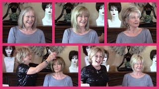 6 Cool Tone Wigs and Top Pieces on Susan (Official Godiva's Secret Wigs Video)