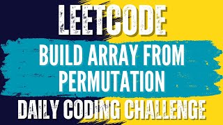 LeetCode : 1920. Build Array from Permutation💛🖤 Solution link👇🏻🔗 #leetcode #java #subscribe #like