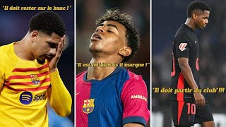 😱 Araujo relégué sur le banc ?! 🚨 Fati doit partir et Yamal trop nul ?! Le Barça en CRISE ? 🔥💥