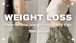 How to lose weight naturally tips / Easy Weight Loss Tips 🌟 / Wonyoung Diet #weightloss #slimbody