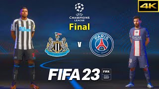 FIFA 23 - NEWCASTLE vs. PSG - Ft. Mbappé - UEFA Champions League Final - PS5™ [4K]