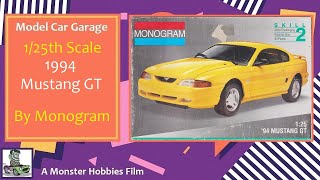 Model Car Garage - The 1994 Ford Mustang GT by Monogram - A Model Kit Unboxing Video