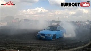 Palenie gumy niebieskie BMW E36 Coupe (3) - XVII Ogólnopolski Zlot BMW Toruń 2014 #52