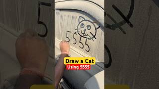 Cat drawing easy trick #art #shorts