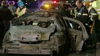 Limousine Fire On Major San Francisco Bridge Kills 5 | limo catches fire on California bridge