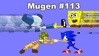 Mugen #113: Robotboy and El Chavo vs Spongebob and Sonic (Request by @AngelManuelAlvarezHerrera)