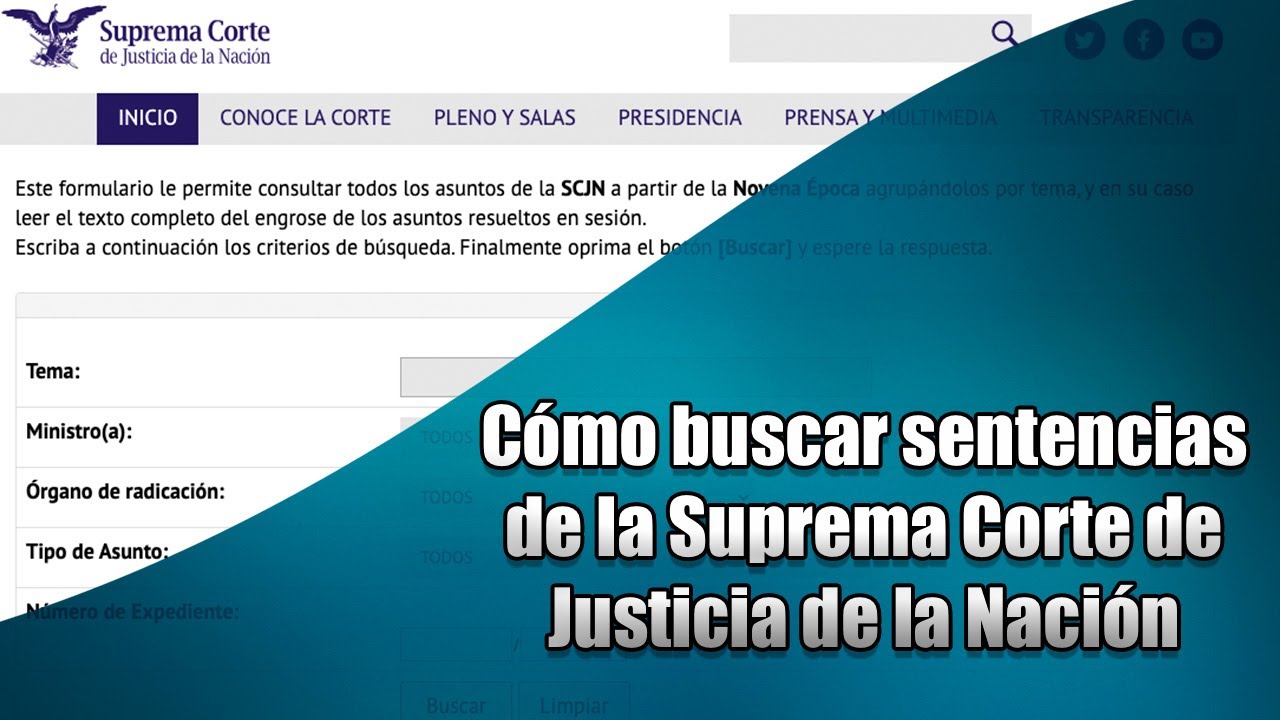 Cómo Buscar Sentencias De La Suprema Corte De Justicia De La Nación ...