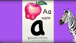 ABC Montessori Sing and Trace with alphabet flashcards