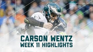 Carson Wentz Tosses 2 TDs & 2 INTs | Eagles vs. Seahawks | NFL Week 11 Player Highlights