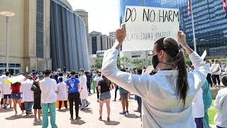 Texas Medical Center rally hosted by Scientists and Health Professionals for Black Lives