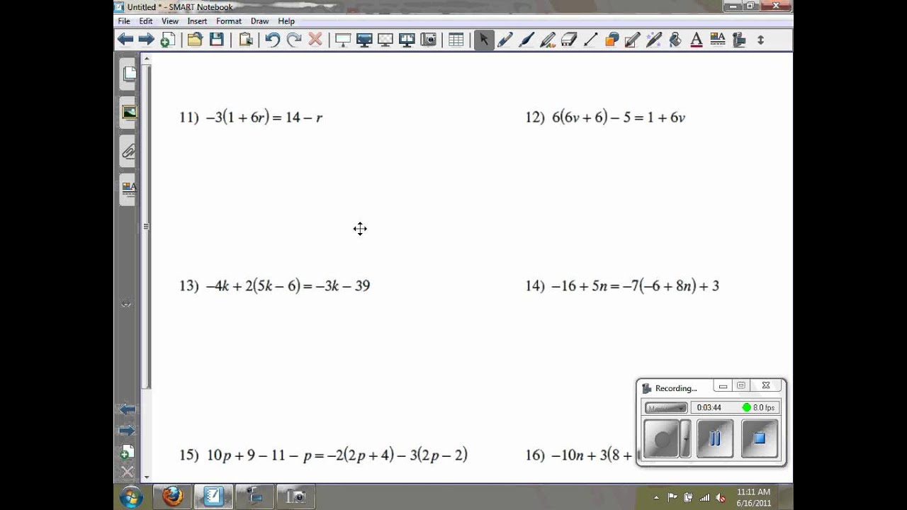 Kuta Software Infinite Pre Algebra Untitled