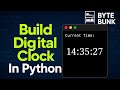 How to Build a Real-Time Digital Clock in Python | No GUI Needed | Python Mini Project for Beginners