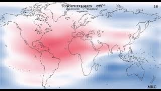 İyonosfer Hava ve Fırtınalarını Gösteren Harita