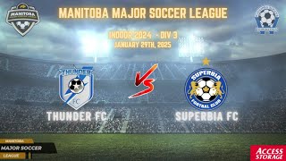 January 29th WSF Div 3 Thunder FC vs Superbia FC