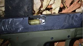 One in a billion: bullet travels down barrel of suspect's gun