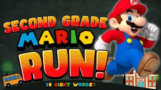 Second Grade Mario Run | Back to School Brain Break | 2nd Grade Sight Words | Just Dance | Go Noodle