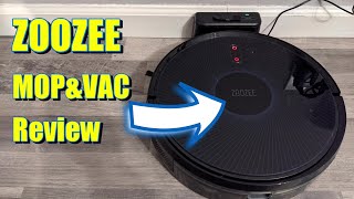 ZOOZEE Sweeping \u0026 Mopping Robot Vacuum Cleaner First Look , Unboxing, Setup and Review, 1St RUN!