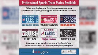 Illinois' sports team license plate sales raise more than $13M for public schools