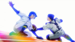 ダイヤのA[エース]～Second Season～【Baseball Sports】1回裏、薬師の得点チャンスは外野での白洲の見事な捕球によって台無しになった ► Ace of the Diamond