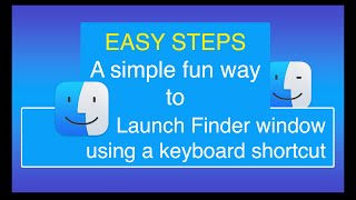 Launching Mac Finder using a keyboard shortcut. Easy steps.