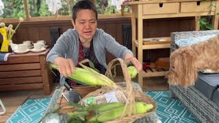 雨中木屋早餐 随手拈来的食材