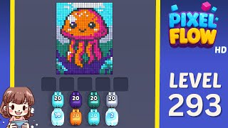 Pixel Flow Level 293 Solution Walkthrough