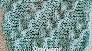 قناة تعليم OmYazan Triku Crochet #Triku : غرزة( الضفيرة المائلة )للكبار والأطفال