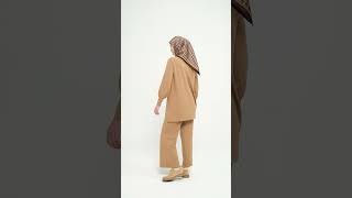 Tuğba || Fall Winter 2024/25  || Tunik Pantolon Triko Takım - Camel