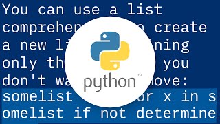 How to remove items from a list while iterating?