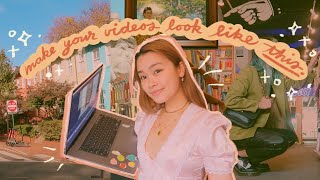 how i edit my youtube videos (aesthetic + colorful)
