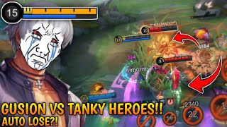 GUSION VS MPL META HEROES 🗿!! TANKY HYLOS & GATOTKACA EXP META 😭!! (AUTO LOSE?!) MLBB