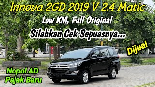 DIJUAL TOYOTA KIJANG INNOVA REBORN V 2019 2.4 MATIC || NOPOL AD PAJAK BARU KELENGKAPAN FULLSET