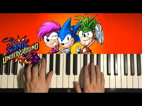 Sonic Underground Theme Song Piano Tutorial Lesson Youtube