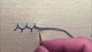 Stitching Society Cretan Stitch Tutorial by Amy McClellan