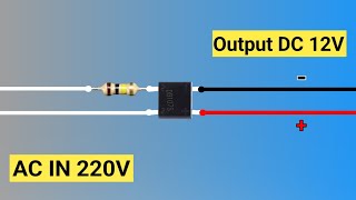 How to make AC 220V To DC 12V Using MB6S Bridge Rectifier Diode |@Lighting Tips