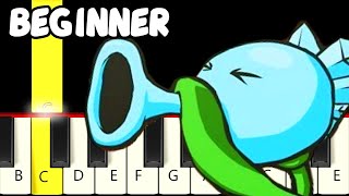Graze the Roof (from Plants vs Zombies) - Fast and Slow (Easy) Piano Tutorial - Beginner