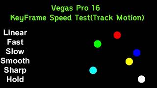 베가스 프로 키프레임 속도 속성 보간법 | Vegas Pro KeyFrame keyframe interpolation Property  Speed