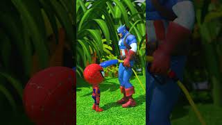 Spidey vs Captain America | Spidey grew big flower | Marvel Animation